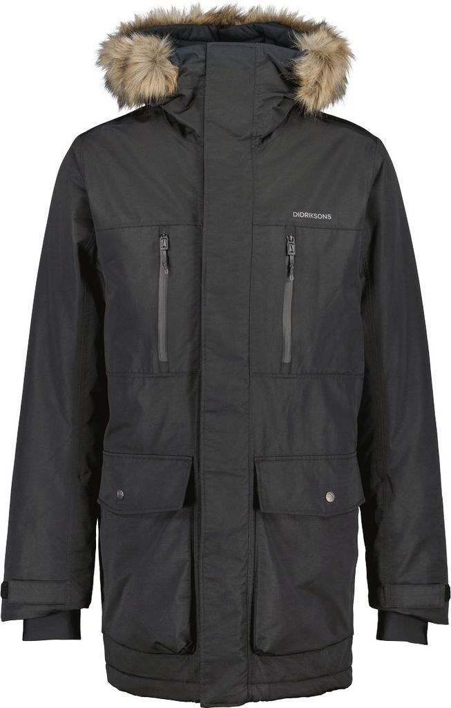 Didriksons Marco Herren Parka 3, Größe:S, Farbe:black