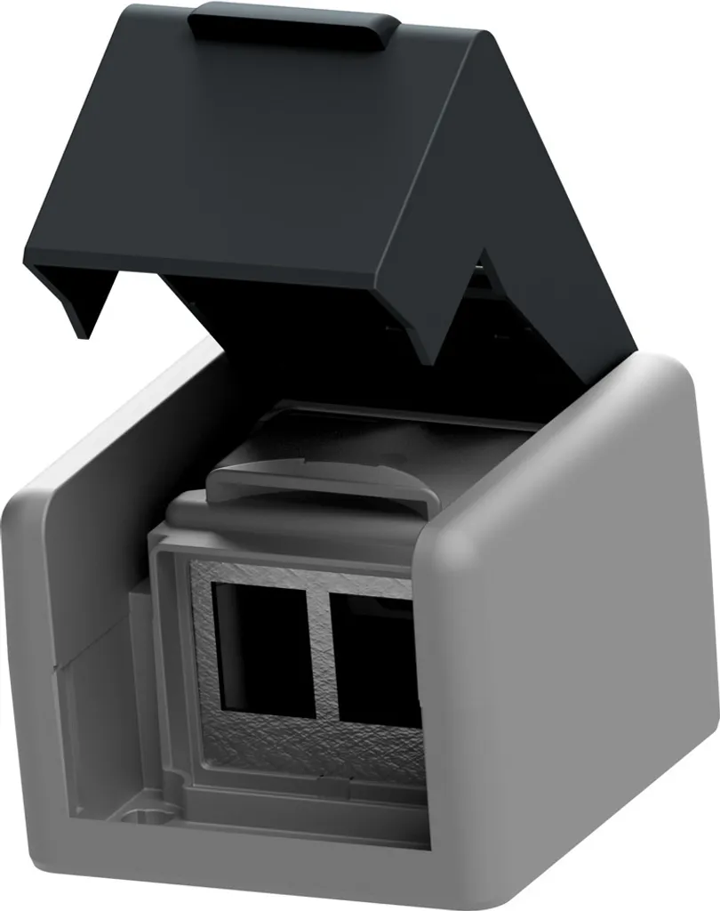 Raccordement RJ45 facile avec le boîtier EasyLan preLink AP-Dose gris pro