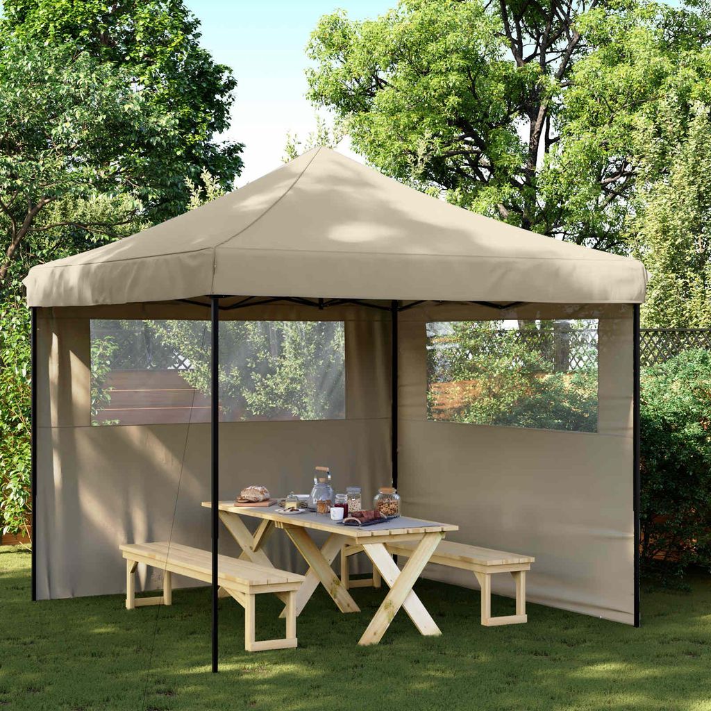 (Robust Möbel)Party-Zelt 1 PC Wasserdicht - CLORIS - Gartenpavillon/Gartenzelt - Taupe 292x292x315 cm Oxford-Stoff - Pavillons & Partyzelte Ne...