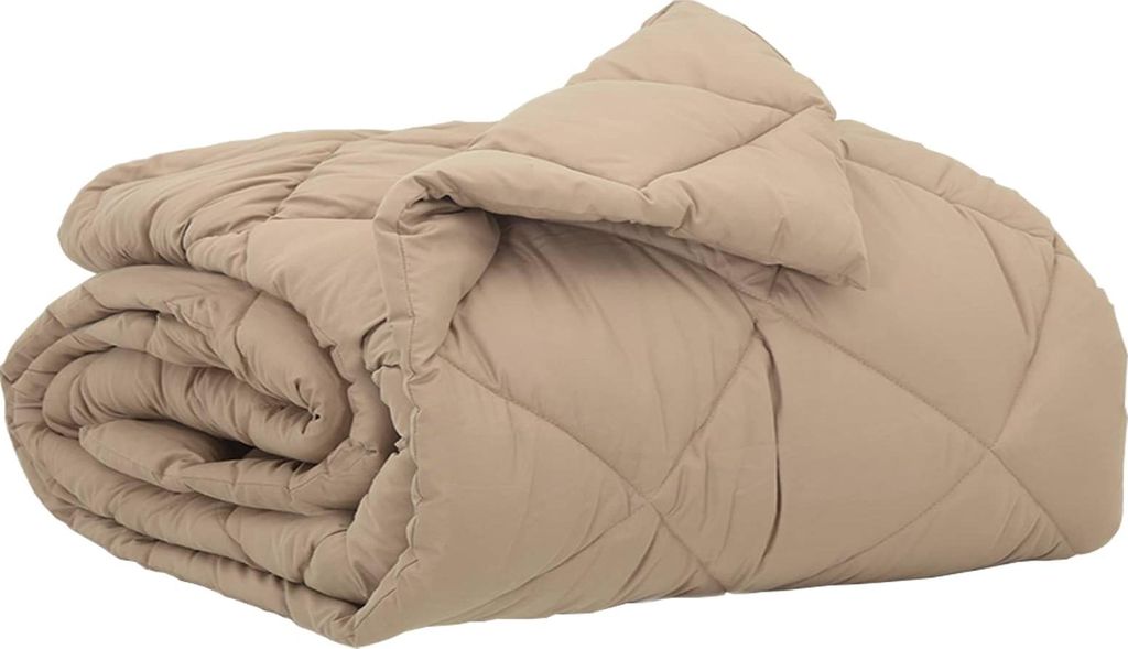 vidaXL Sommerdecke Taupe 200 x 135 cm Mikrofaser