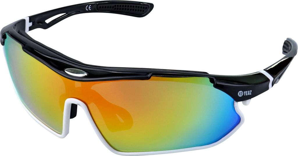 YEAZ Sport-Sonnenbrille schwarz/weiß/rot SUNRAY