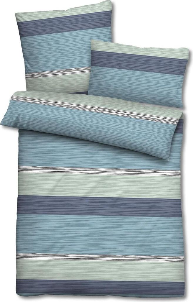 Mikrofaser Seersucker Bettwäsche 135 x 200 + 80 x 80 cm + 40 x 80 cm 3-teilig