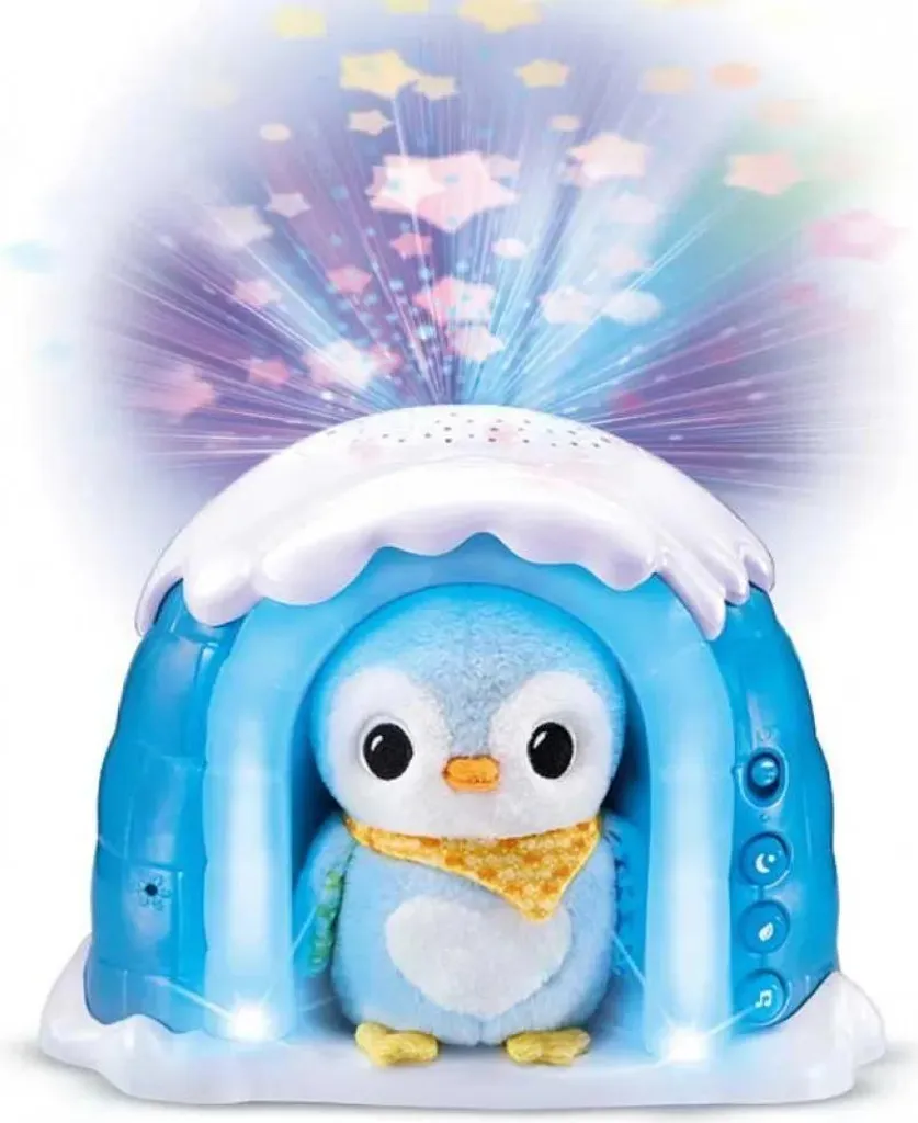 Vtech Pingouin Peluche Projecteur Version Igloo Espagnol Bleu One Size - 5