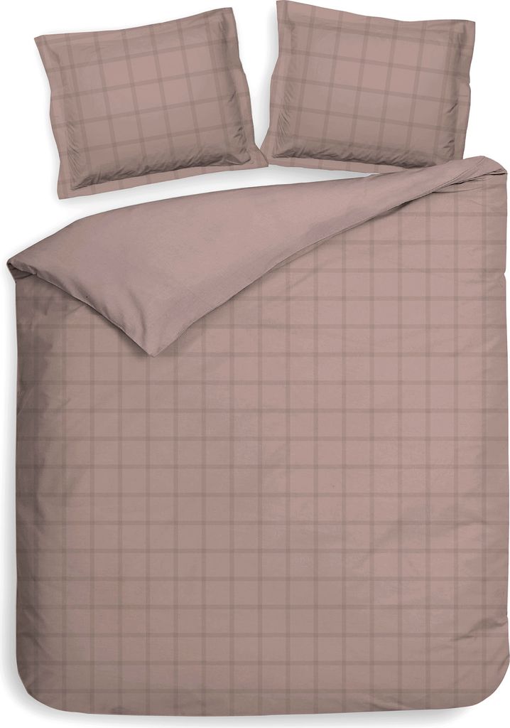 Heckett and Lane Diamante Dbo 240 Rose Tan Bettwäsche 1 x Bettbezug 240x220 + 2 x Kopfkissenbezug 80x80 Rose-Tan rosa