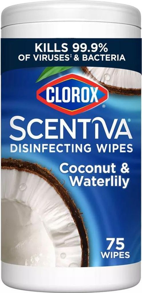 Clorox | Dezinfekčné obrúsky Scentiva - Kokosová vodná Obrázok produktu 