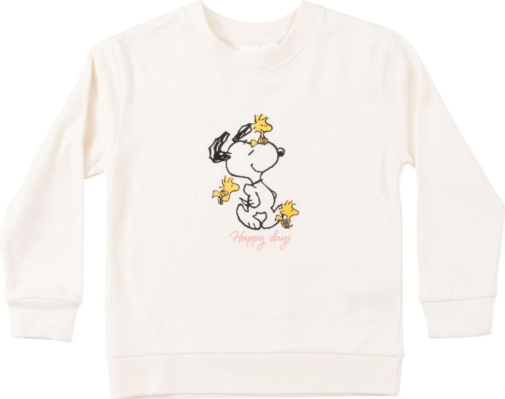 The Peanuts Snoopy Baby Sweatshirt für Mädchen - Pullover Babykleidung Oberteil Langarm Weiß 62-68
