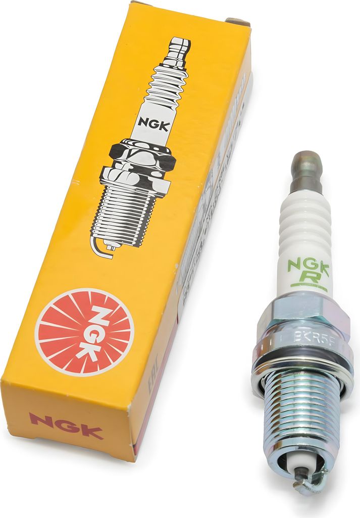 Zündkerzen Set NGK 6x BKR5E V-Line Zündkerze entstört, 19,0mm Langgewinde Ø 14,0mm Hex 16,0mm, Elektrodenabstand 0,85mm, Wärmewert 5, 1667 / 4...