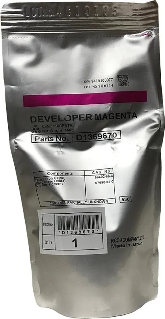 Ricoh D136-9670 Développeur Magenta 600000 pages haute fiabilité Pro