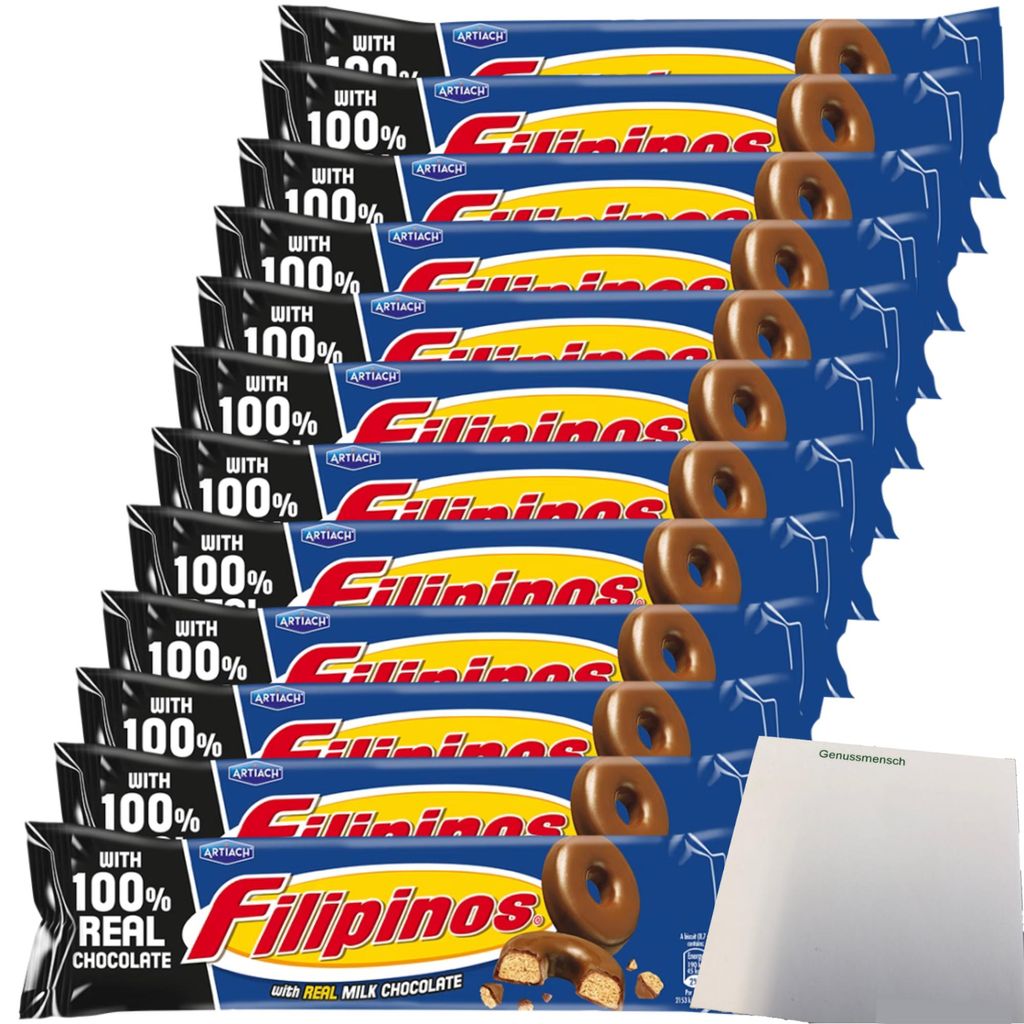 Filipinos Milk Chocolate VPE (12x120g Packung) + usy Block