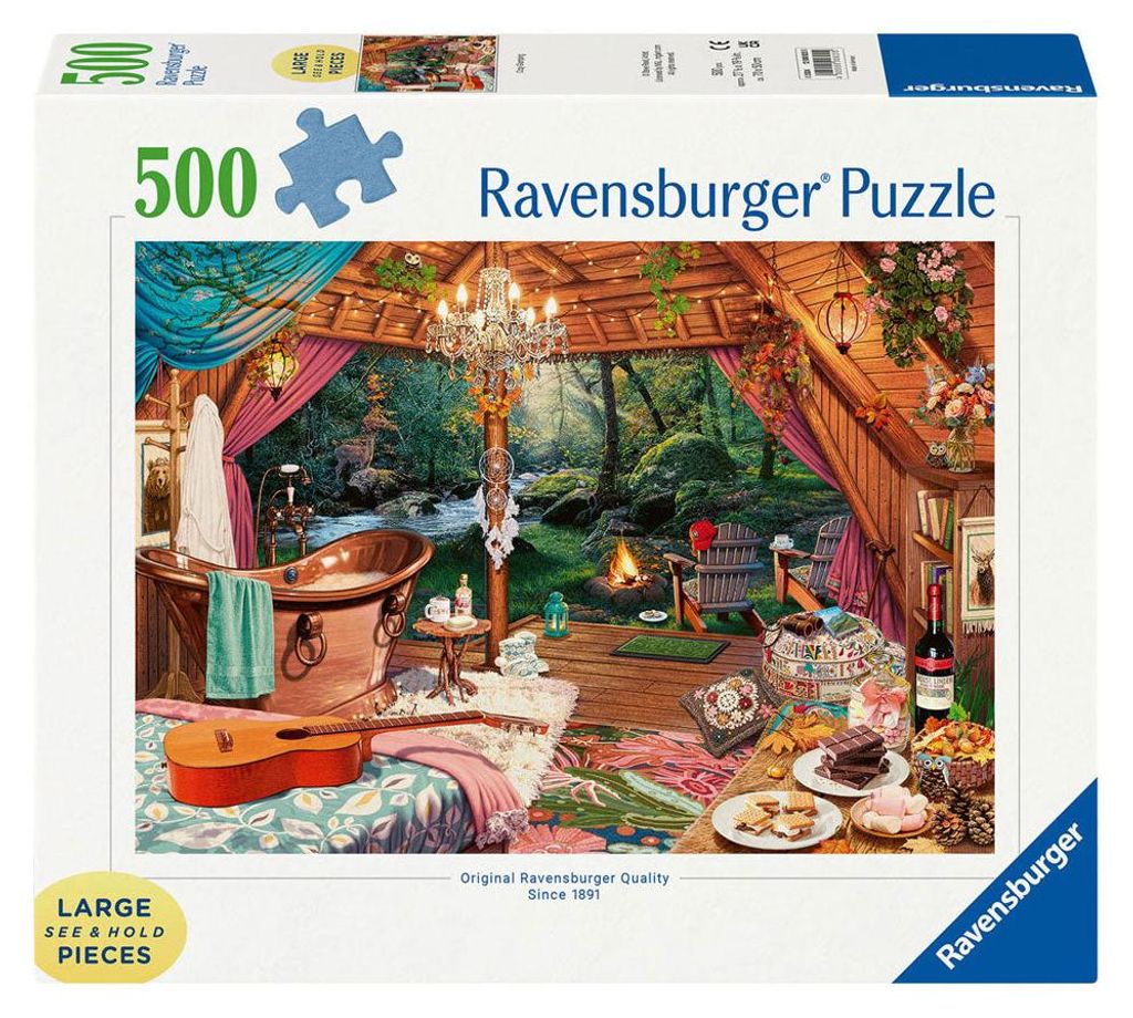 Ravensburger Puzzle Cosy Camping, 500pcs. Image du produit 