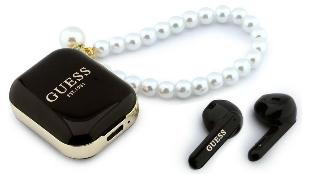 Guess Pearl Strap TWS Wireless Earphones - black Produktbild 