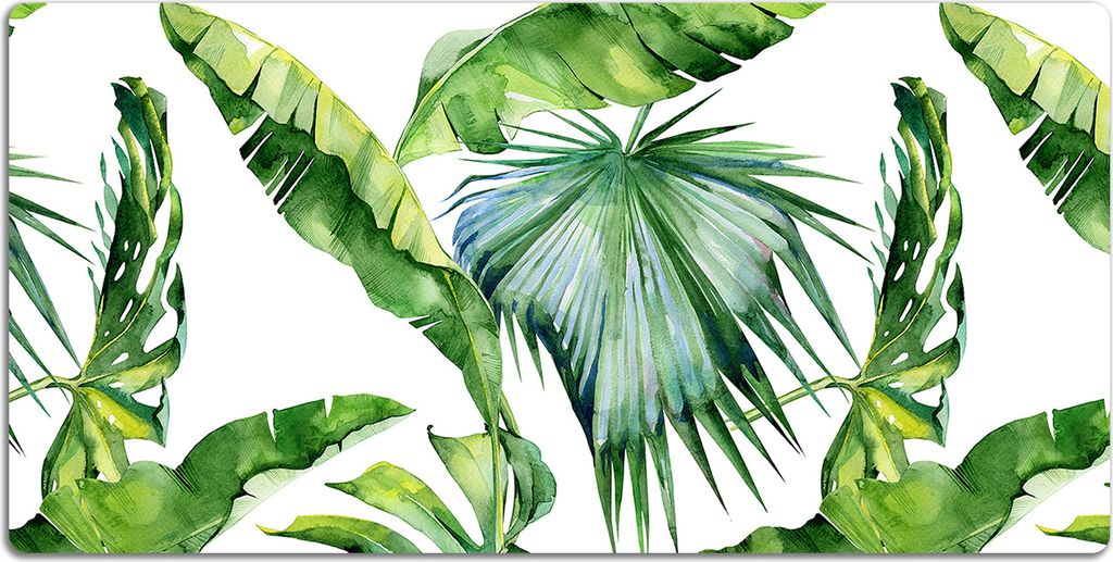 Schreibtischmatte Tischunterlage 120x60 cm Mauspad - Dschungelblätter