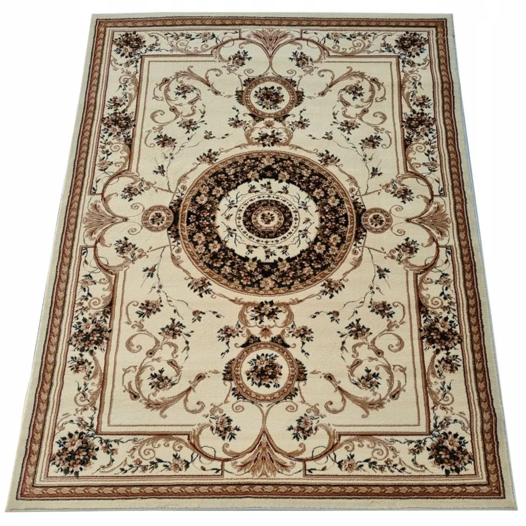 Petit tapis de couloir LUCHO crème 70x140 cm - Ambiance cocooning
