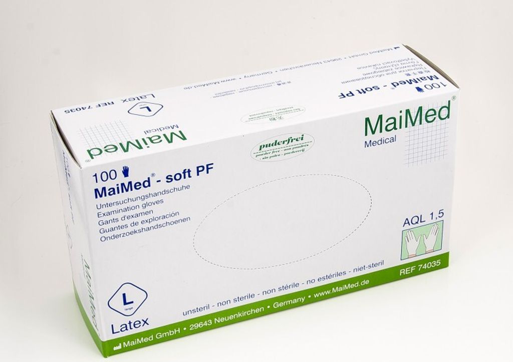MaiMed Einmalhandschuhe med-soft Latex Größe L Produktbild 5