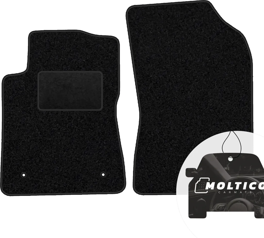 Tappetini Citroen C3 III dal 2016 - Velluto Nero moto-MOLTICO Set 2 Pezzi