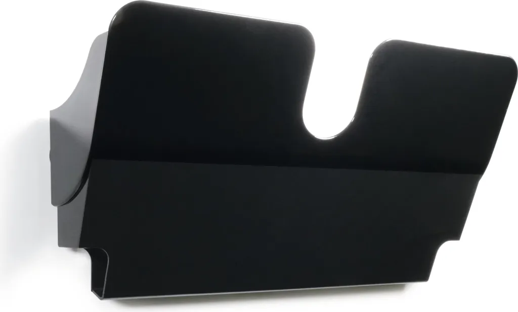 Porte-revues Mural Magnétique A4 Paysage Durable Flexiplus Noir Pro