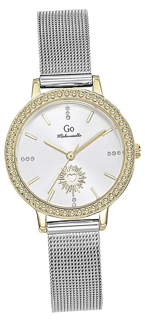 Girl Only GO Damen Armbanduhr Mademoiselle Quarz-Uhr Edelstahl silber D2UGO695666