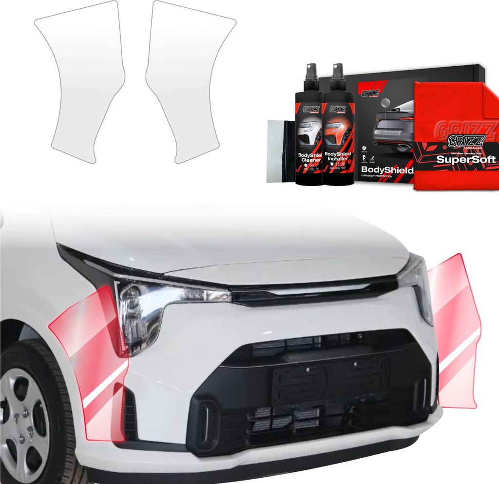 2in1 Schutzfolie für Stoßstange - Kia Picanto (2023-2025) Grizz Protector