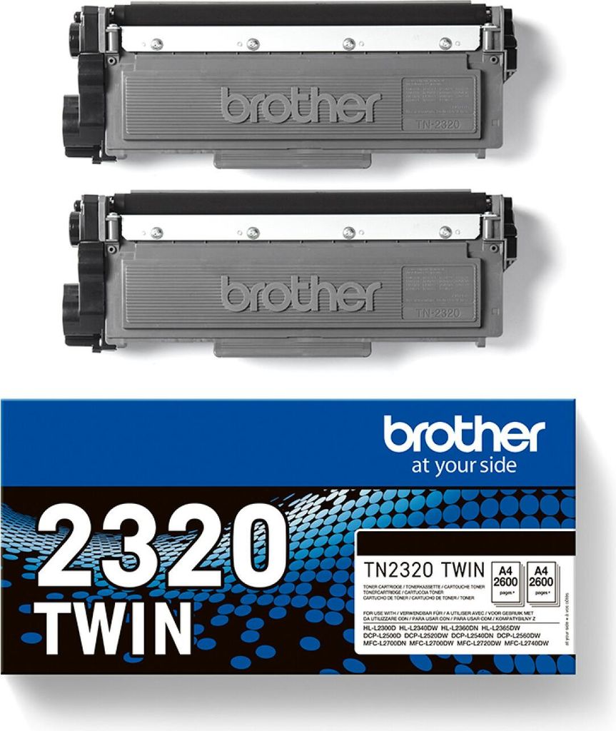 čierny toner brother TN-2320TWIN, sada 2 ks Obrázok produktu 