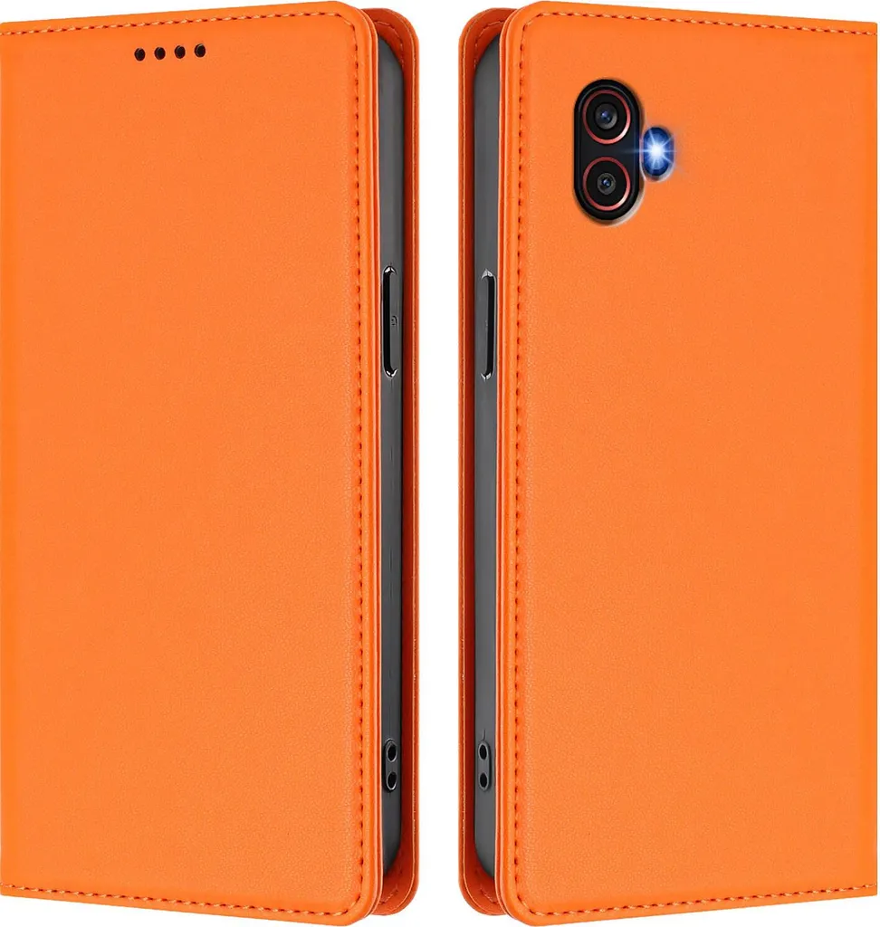 Offerta Custodia Samsung XCover 6 Pro Arancio - Pelle e Magnete