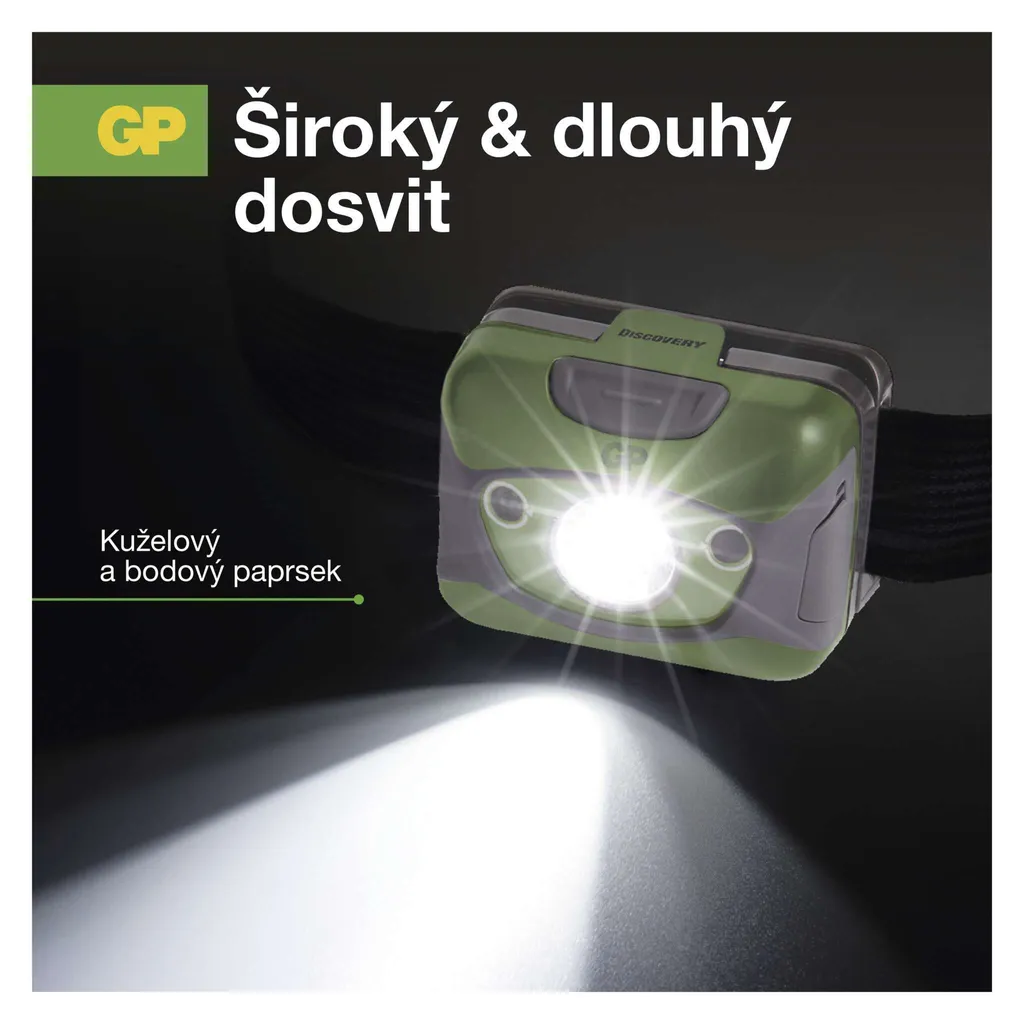 GP LED Découverte CHR41 Lampe Frontale Rechargeable 300 lm Compacte - 7