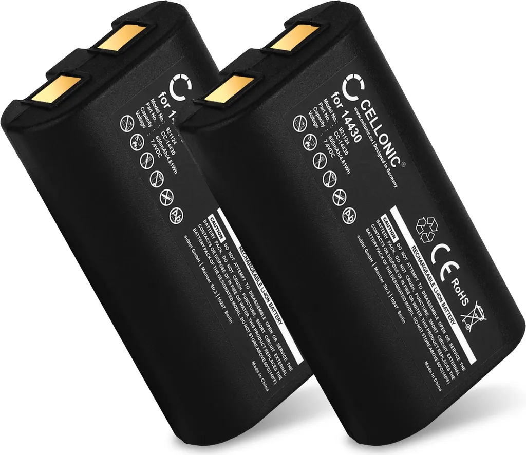 Set 2 Batterie CELLONIC per Etichettatrice Dymo 280 14430 W003688
