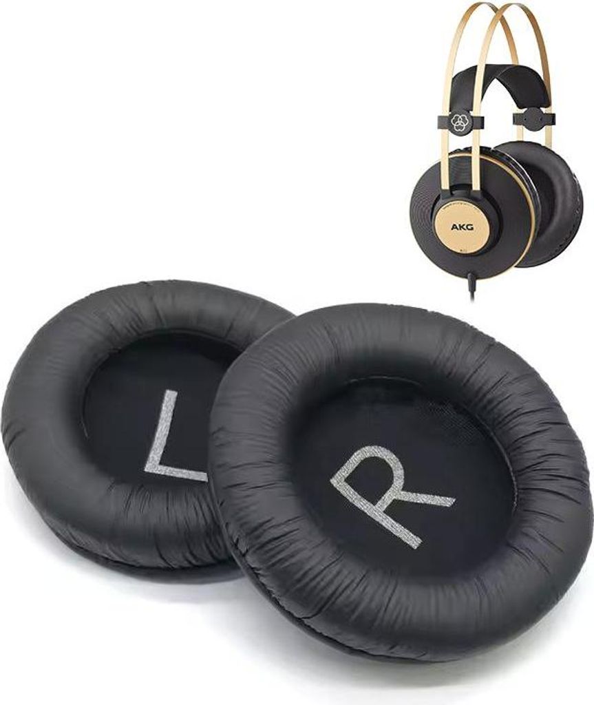 Coussinets d'oreille éponges similicuir pour AKG K52 K72 Image du produit 