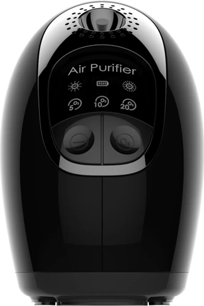 Purificateur d'air voiture contre odeurs tabac et animaux modèle Noir