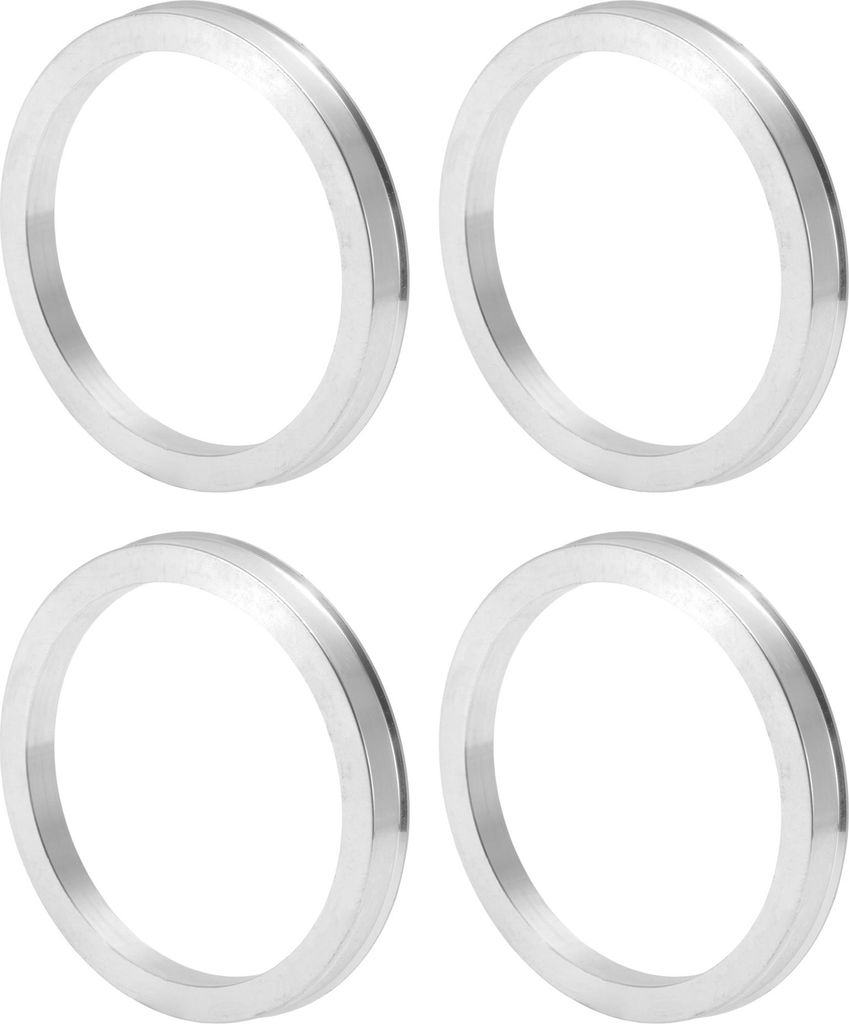 Autofelgen-Naben-Zentrierringe OD 93,1 mm bis ID 78,1 mm Räderzentrumswelle Stoßdämpfende Nabenringe aus Aluminiumlegierung Silberton Langlebig