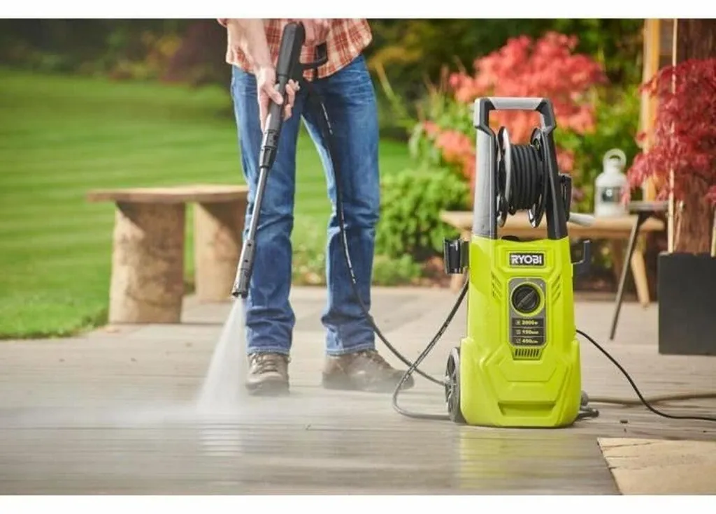 Hydrocureur Ryobi 2000W avec flexible 7.5m - 160 bars de pression - 2