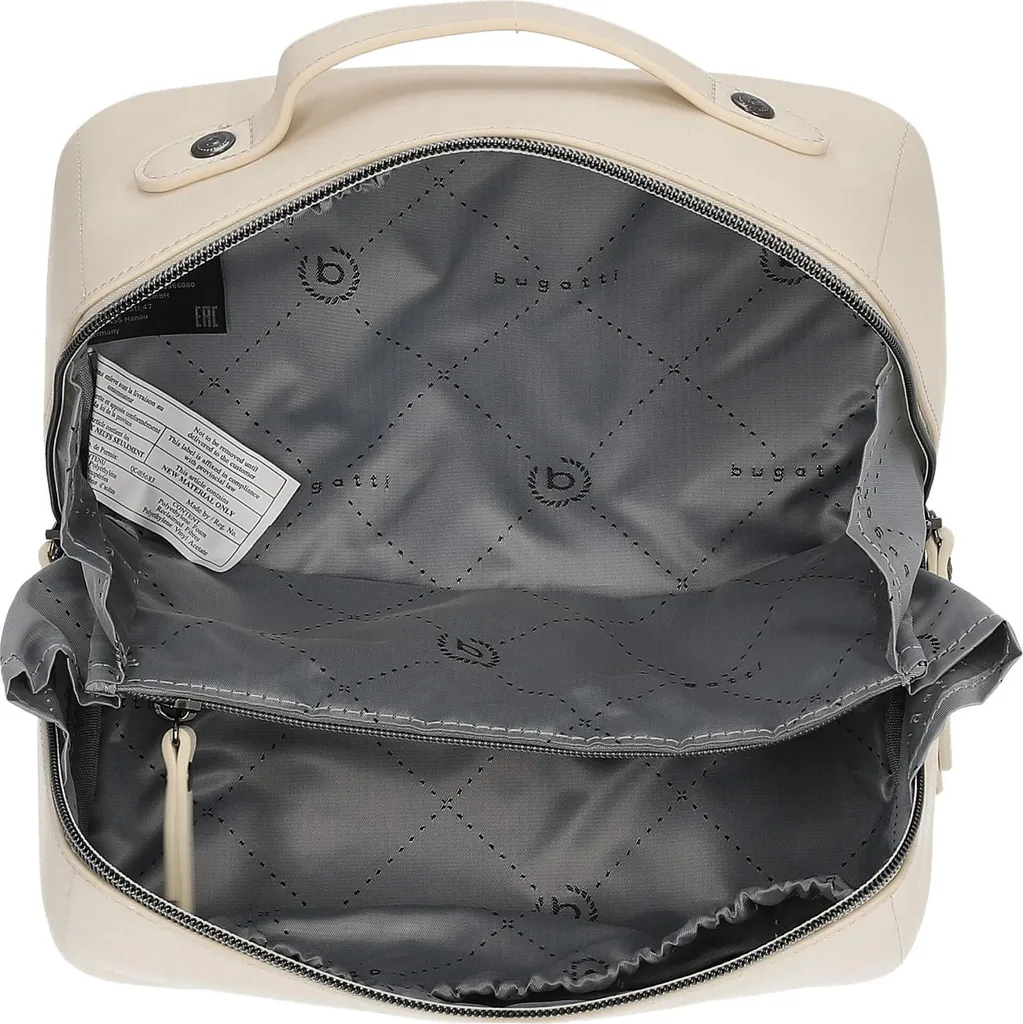 Bugatti Almata Make Up Bag Beige - Trousse da Viaggio Ampia Apertura - 6