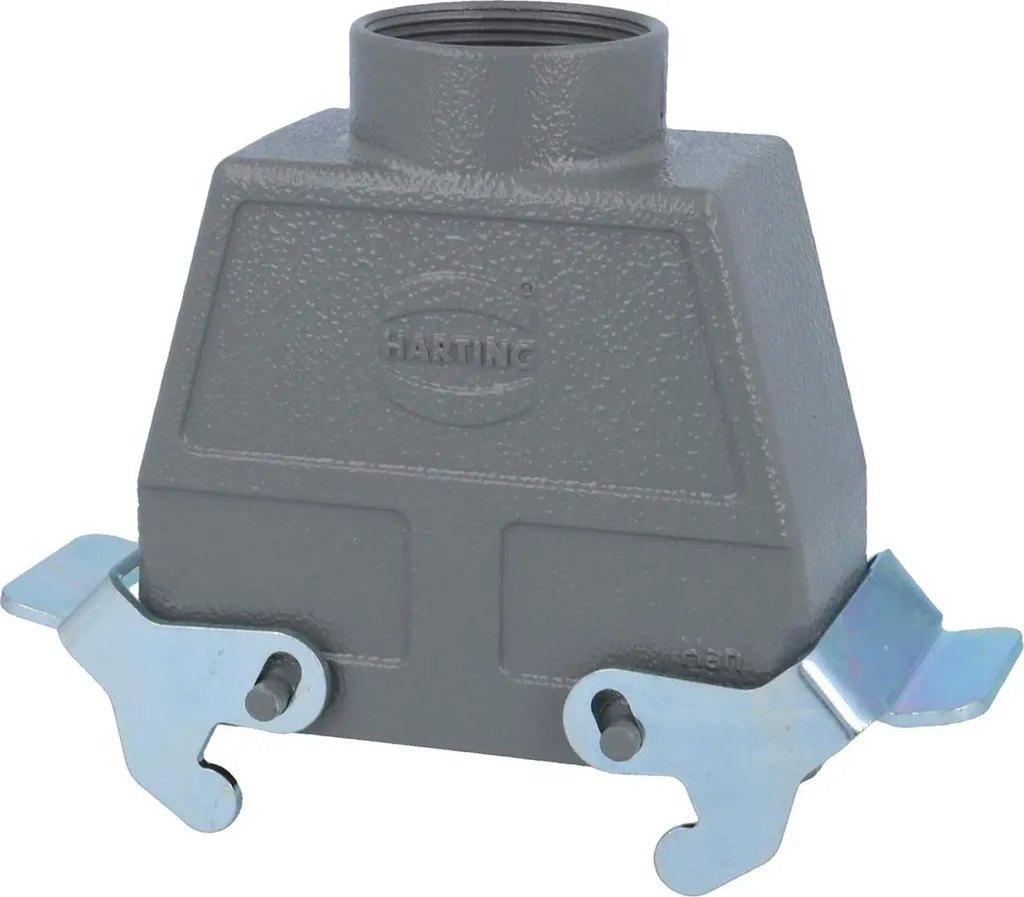 Harting Han 16B Boîtier haut PG29 droit, 2 étriers : robuste et étanche