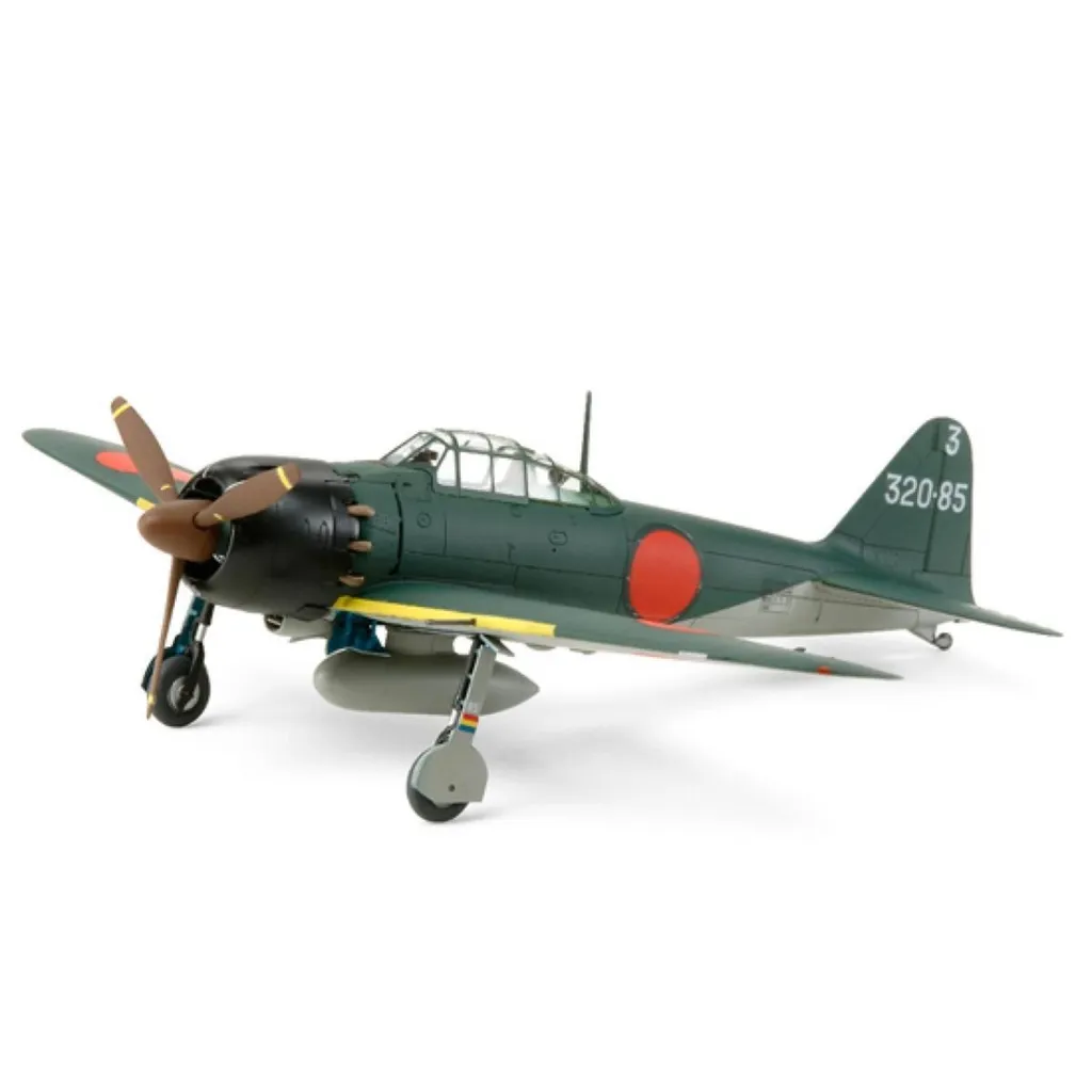 Avion de chasse miniature Mitsubishi A6M5 Zero Tamiya 1/72 à monter soi