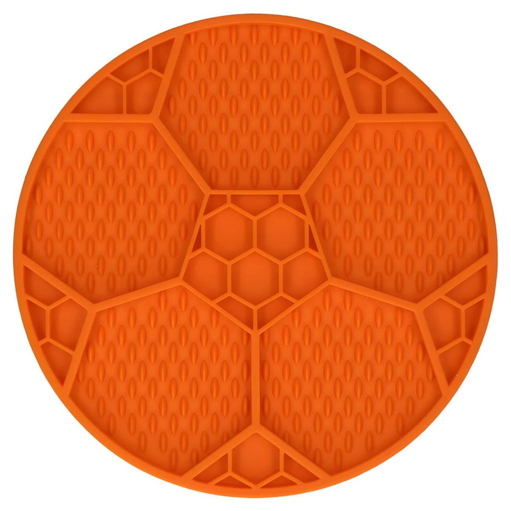 Eat Slow Live Longer Lick Mat Voetbal Oranje