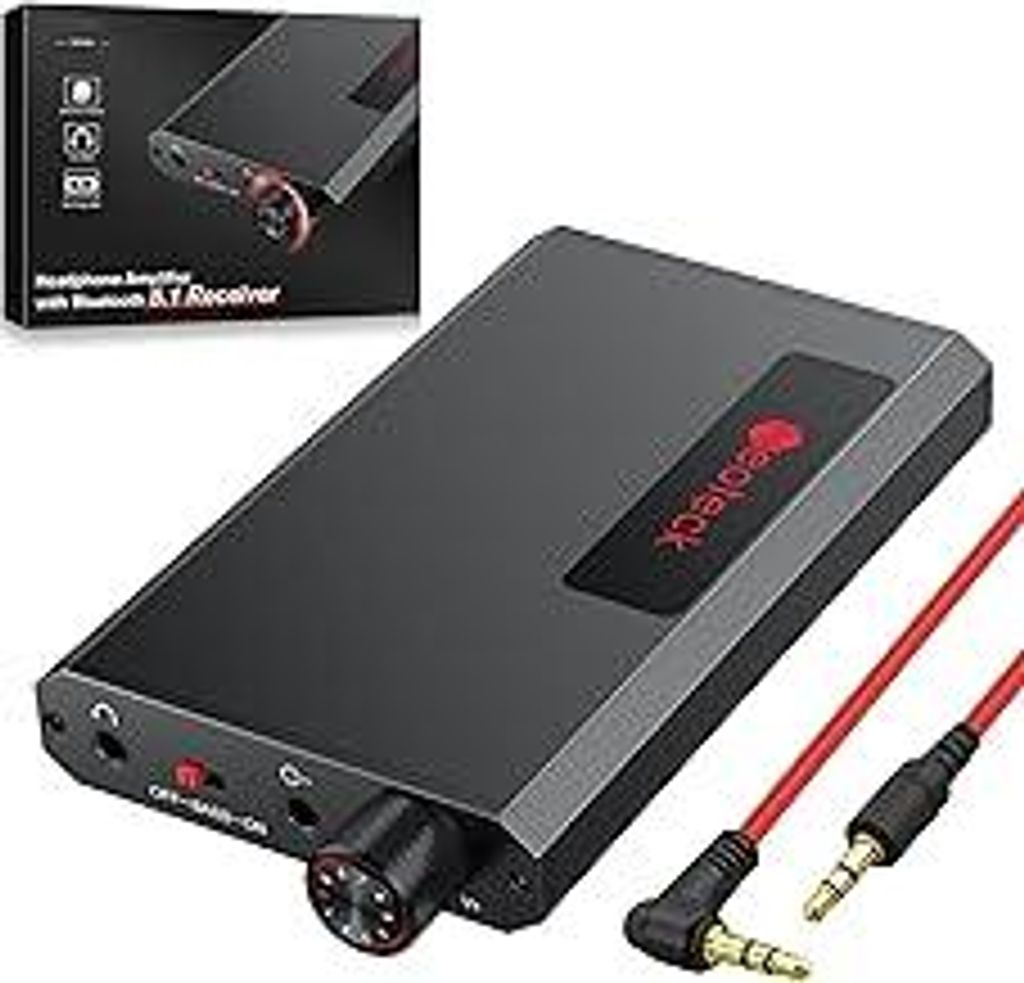 Neoteck HiFi Kopfhörerverstärker Bluetooth 5.1 Empfänger Tragbare 3,5 mm Audio Kopfhörer verstärker für MP3/MP4/Telefone/Computer