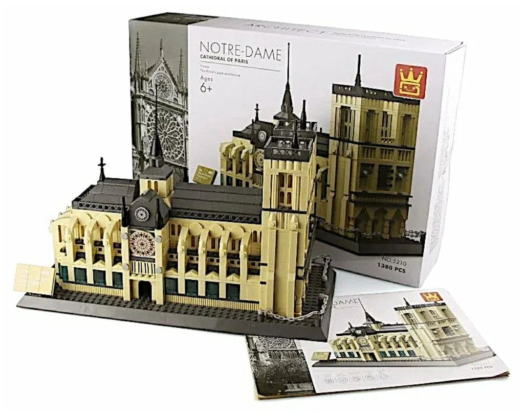 Kit di montaggio a incastro della Notre Dame di Parigi, Immagine del prodotto 
