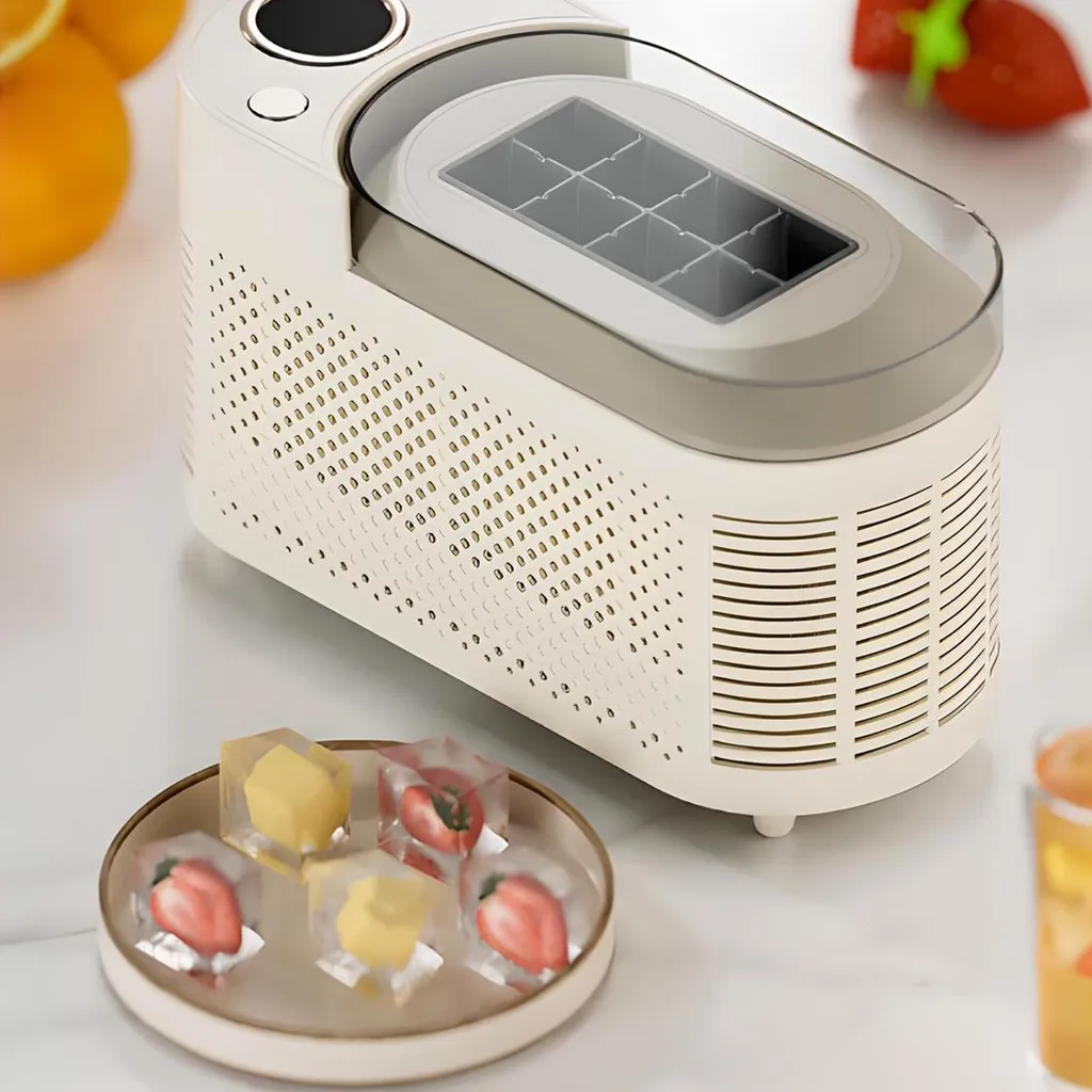 Mini machine à glaçons compacte en inox pour la maison et le bureau - 6