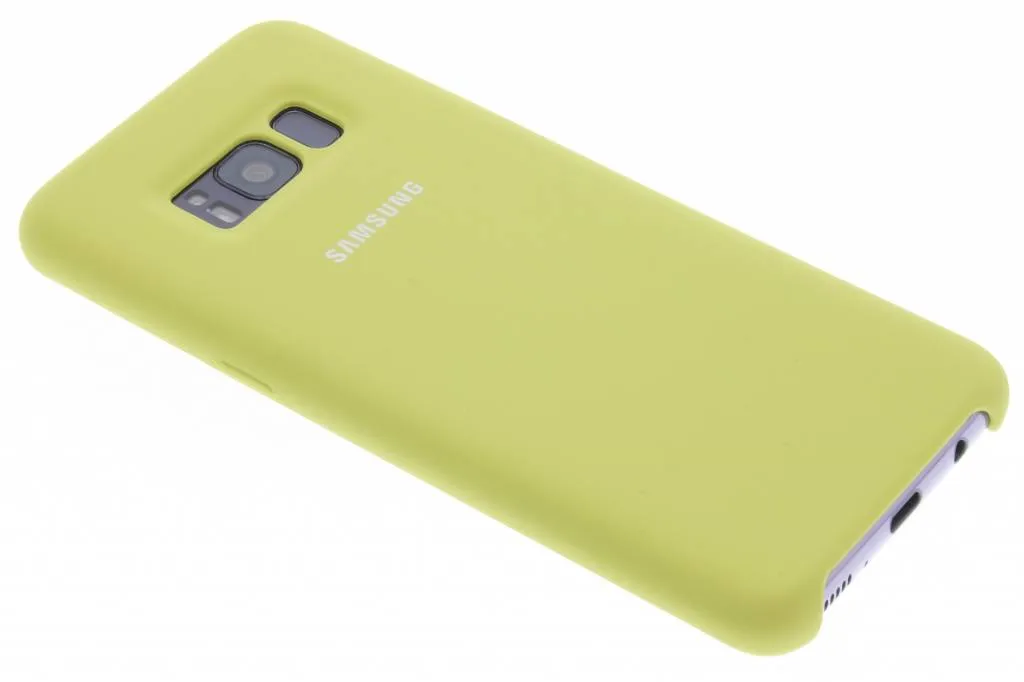 Coque Samsung S8 Silicone Vert - Texture Antidérapante et Design Épuré - 2