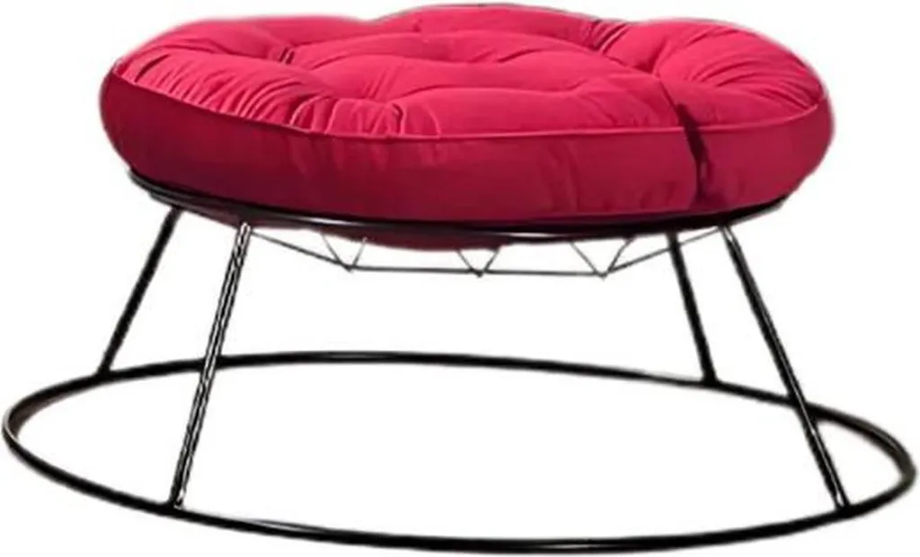 Tabouret de terrasse rouge pour salon de jardin moderne et confortable