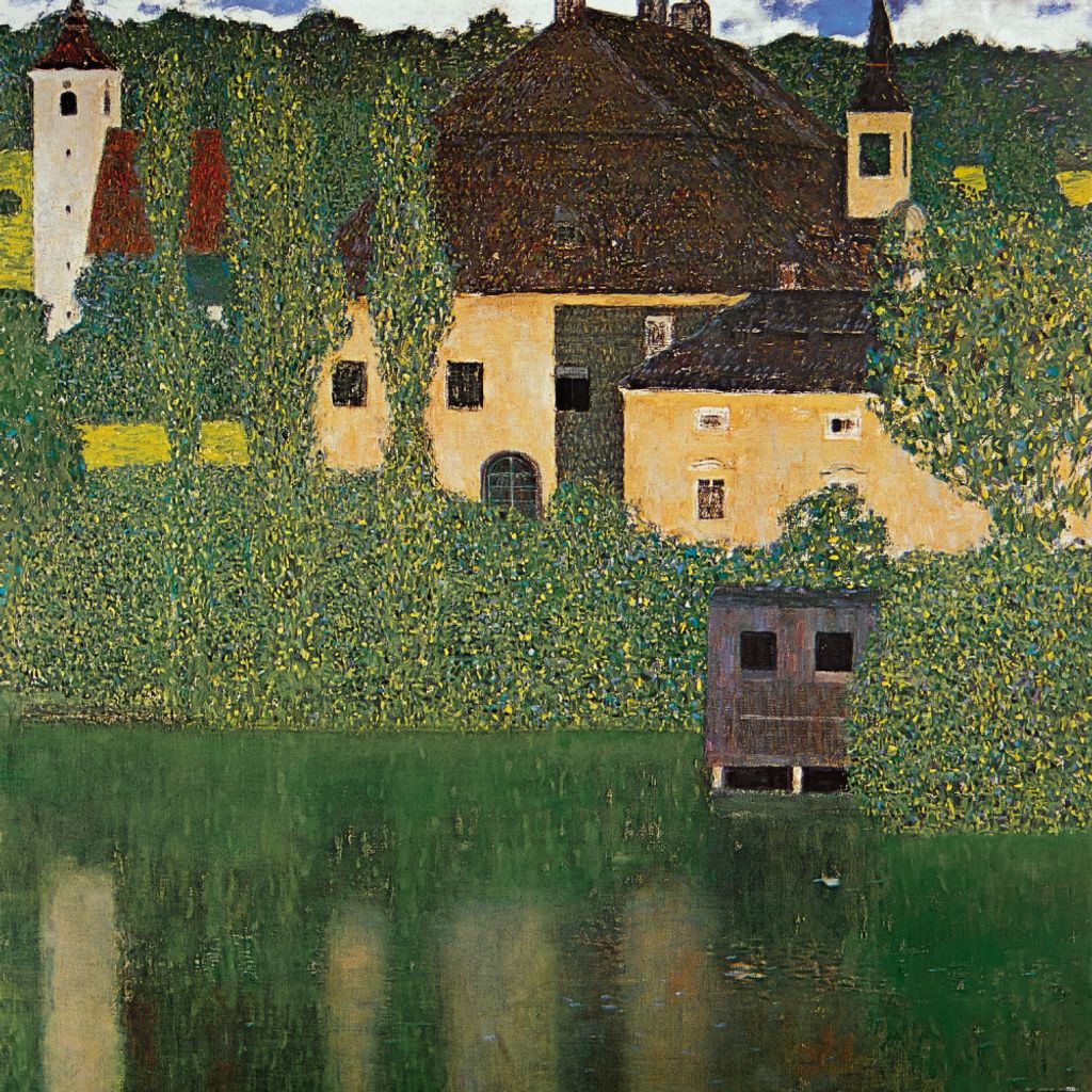 Gustav Klimt Kunstdruck Bild - Schloss Kammer Am Attersee I, 1910 (100 x 100 cm)