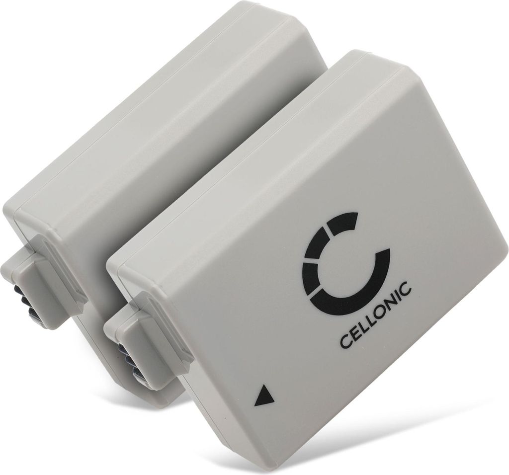 CELLONIC 2x Akku für Kamera Kompatibel mit Canon EOS 500D, EOS 1000D, EOS 450D, LP-E5 - (1020mAh, 7.4V)