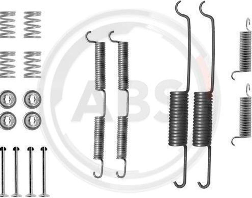 A.B.S. 0687Q Zubehörsatz, Bremsbacken OE 4100687000 kompatibel mit Trafic, Trade