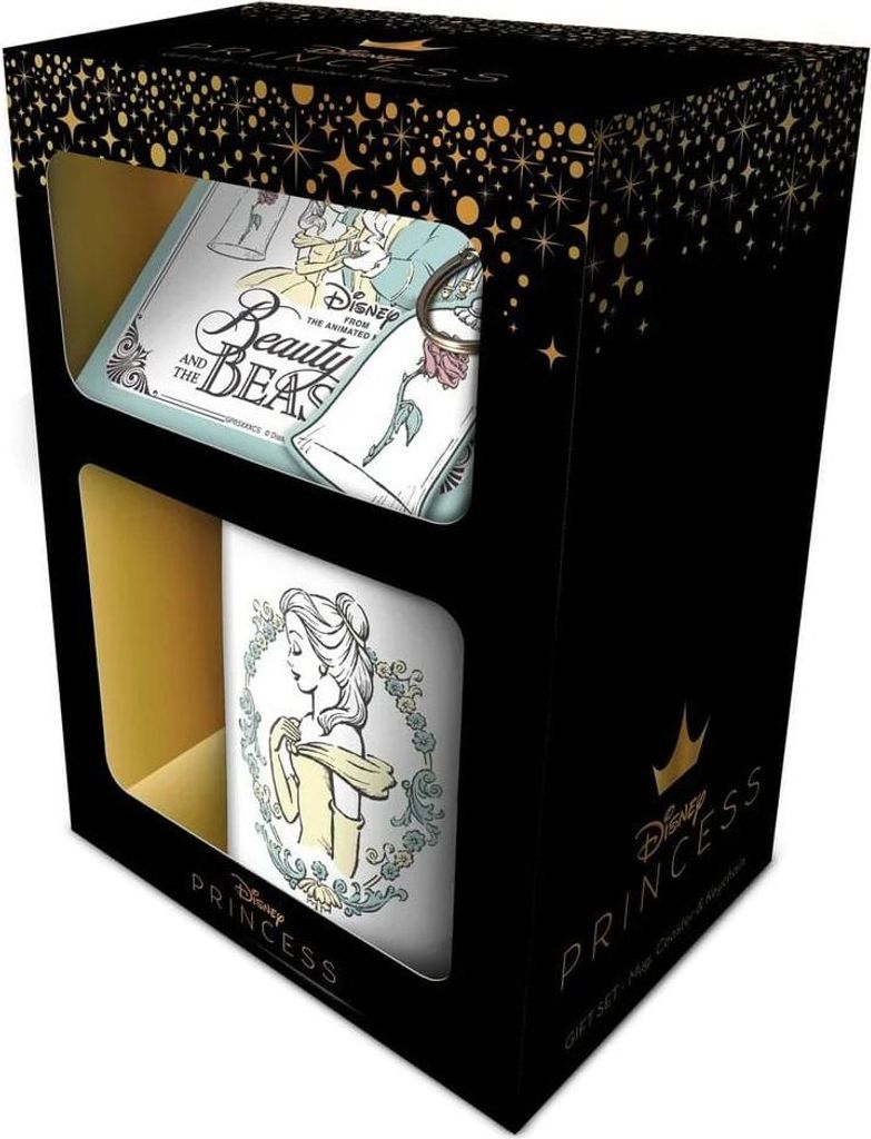 Disney Tasse, Untersetzer und Schlüsselanhänger Die Schöne und das Biest Enchanted