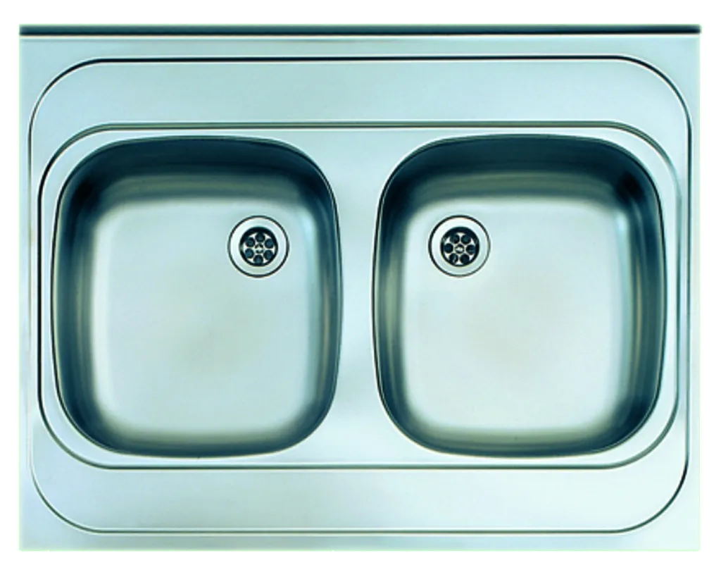 Lavello Alveus Classic 40 2 Vasche Inox 80x60 cm - Spedizione Rapida