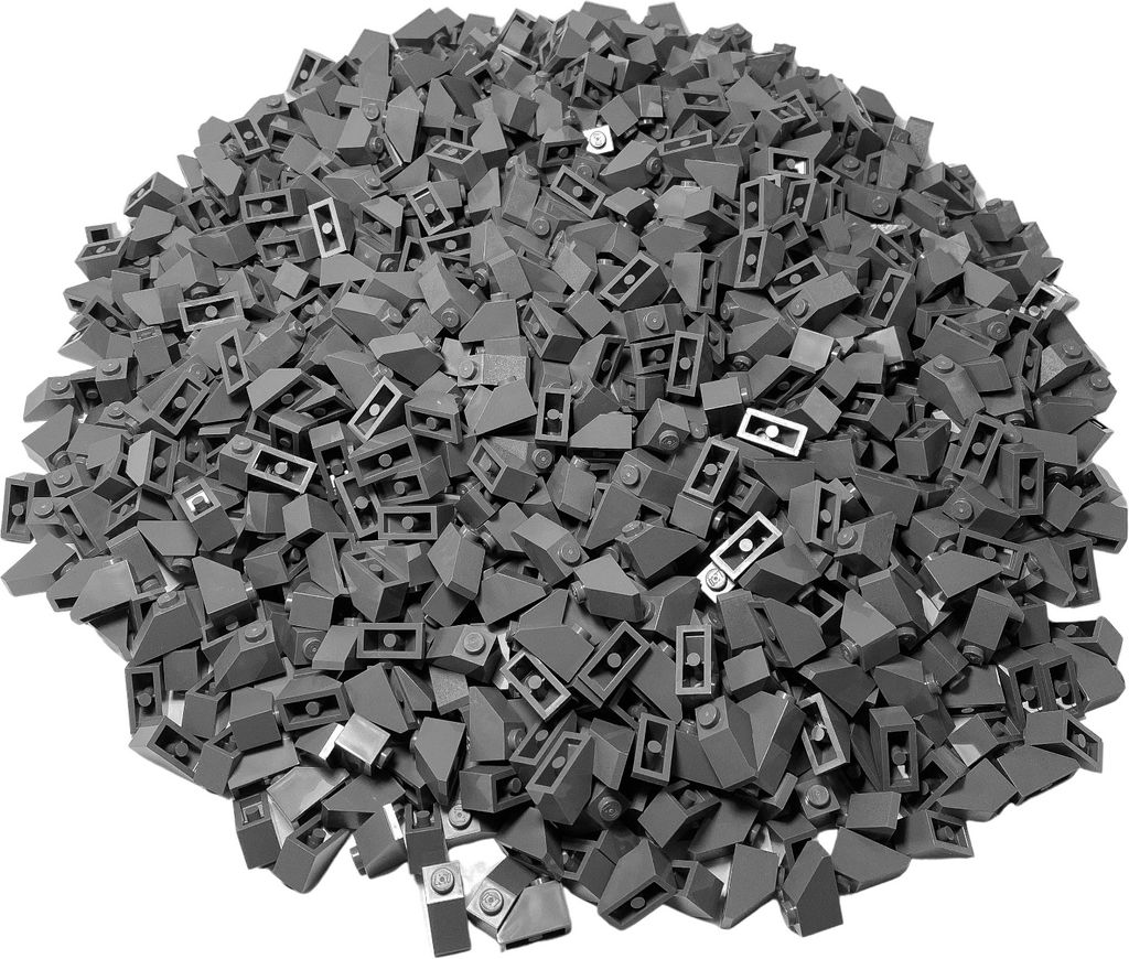 LEGO 2x1 Dachsteine Dach 45 Grad Dunkelgrau für Dach - 3040 NEU! Menge 100x