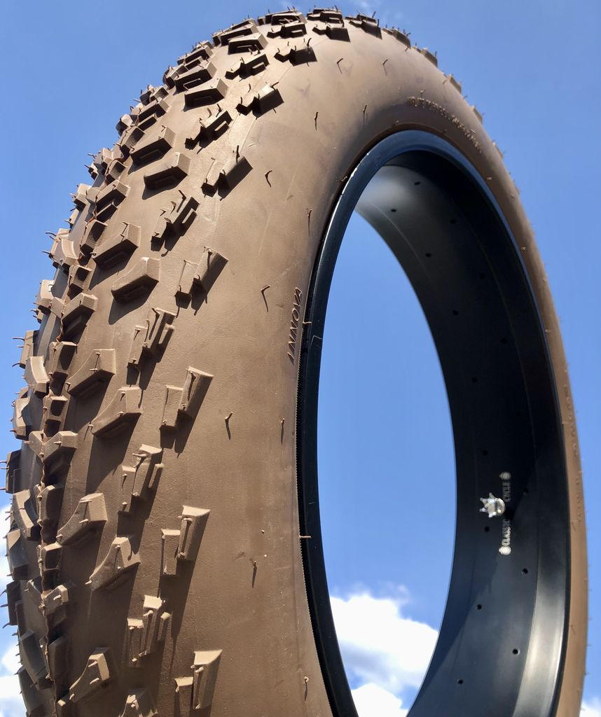 Reifen für Fat-E-Bikes, 20 Zoll Durchmesser, 4.0 Zoll Breite, Braun