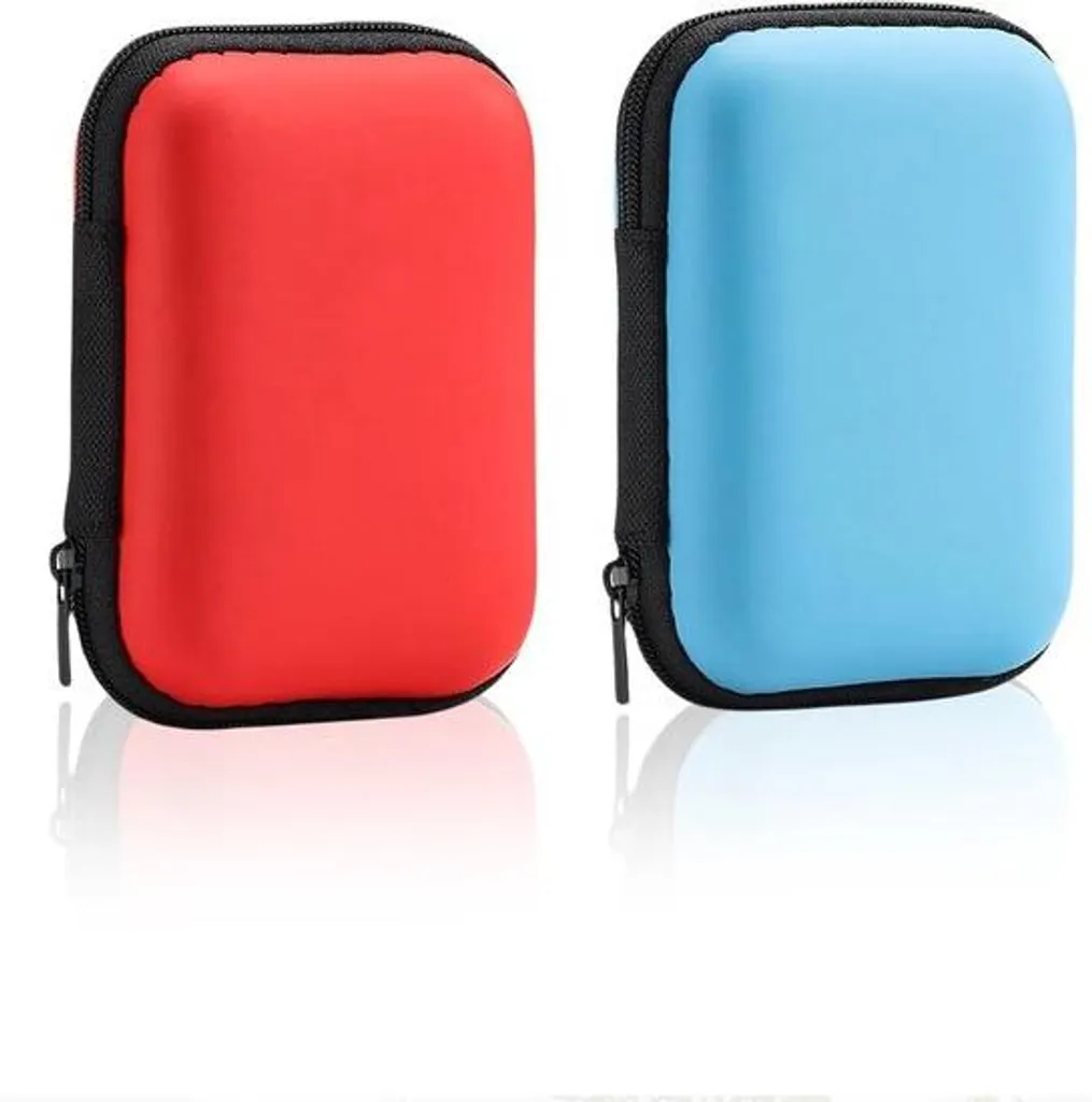 Boîte de Rangement pour Cartes à Collectionner Rigide 2 Pièces Bleu et Rouge
