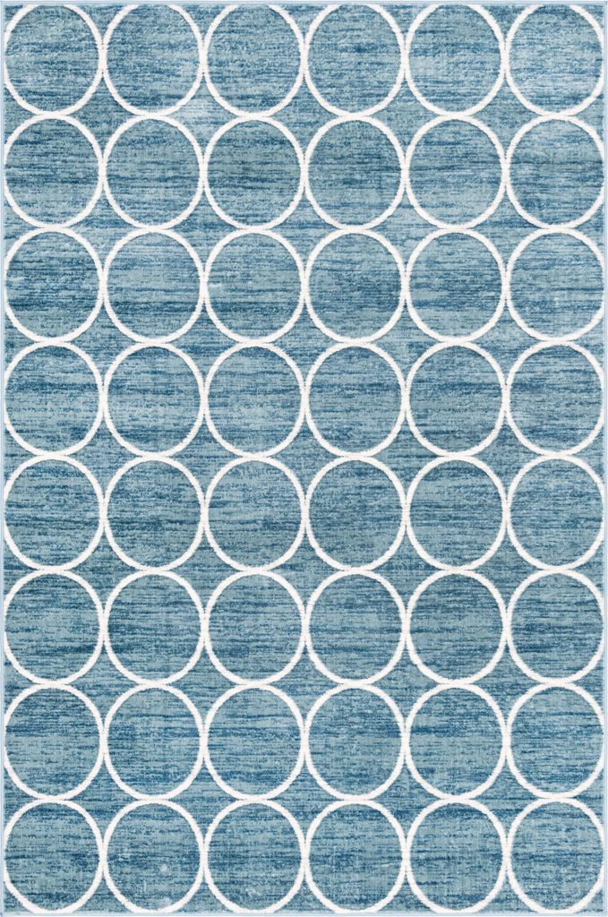 Teppich 'TiTan Trellis' Rechteckig Blau verschiedene Größen, Maße:150x245cm