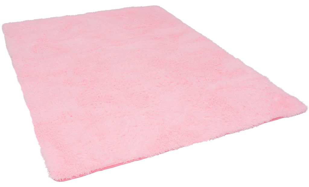 Fluffy Shaggy Teppich – Hochflor weich & flauschig, Größe:160x230 cm, Farbe:Rosa