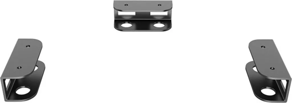 INF Supporto per laptop da scrivania 3 pezzi con cuscinetti in silicone Nero